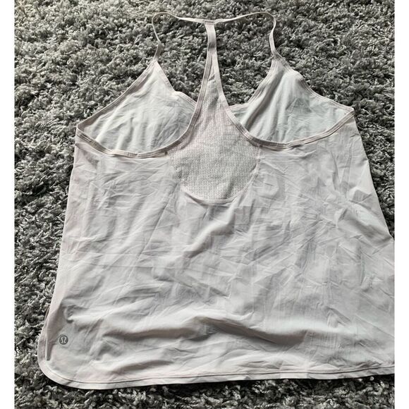 Lululemon milkshake pink Racerback Lace Athletic Tank Top Women's M - Picture 4 of 6